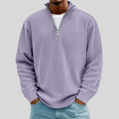 Classic knit ribbed jumper for men | Caelum -9