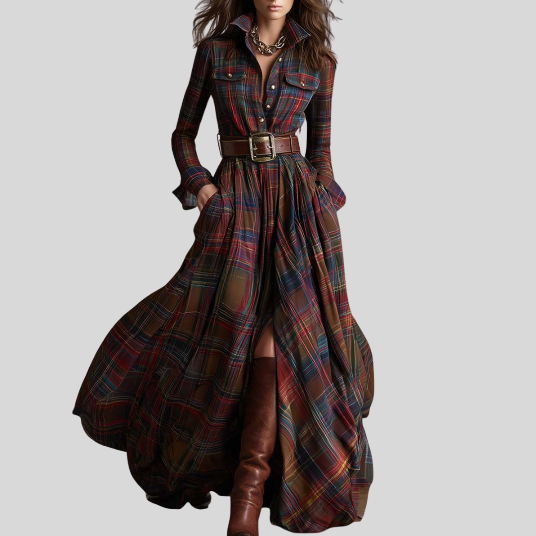 Classic elegant everyday maxi dress for women | Evelynne -1
