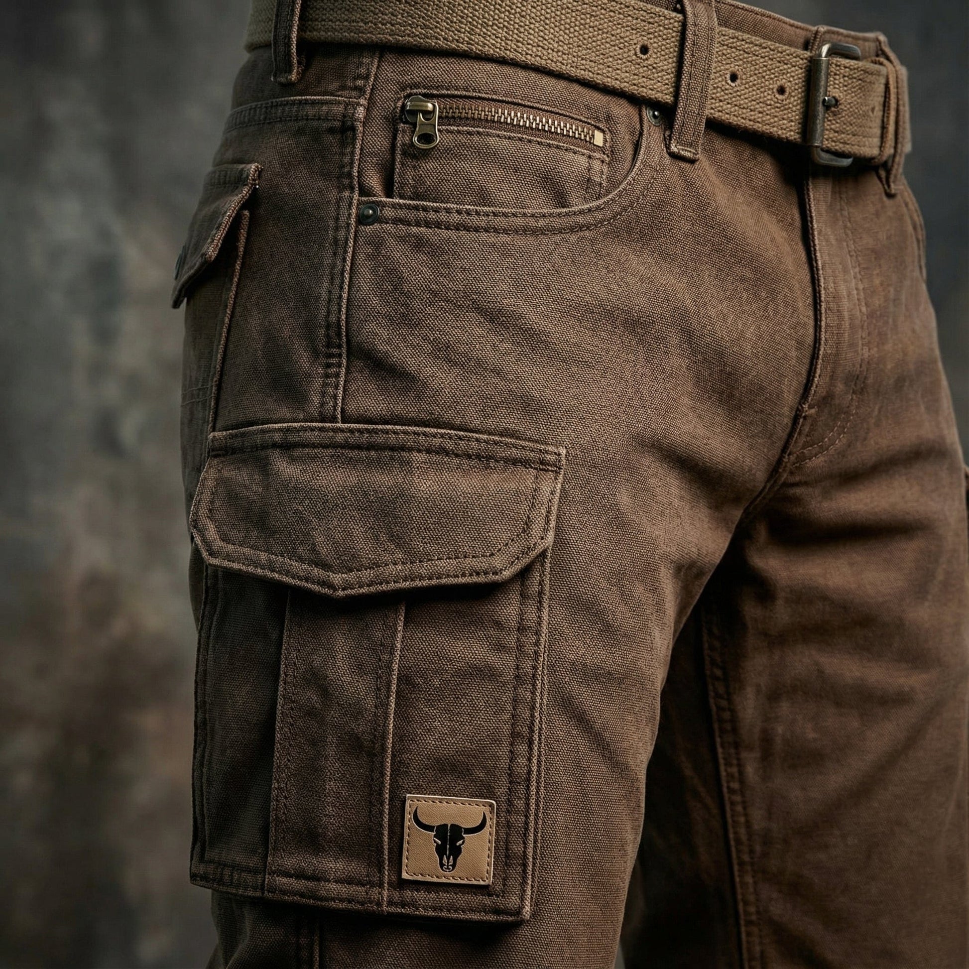 Utility everyday relaxed cargo trousers for men | David -3