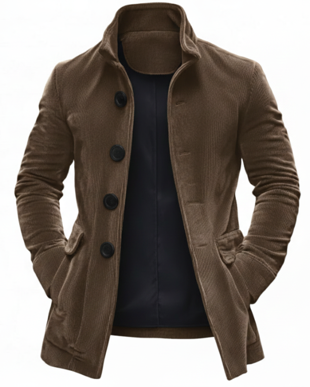 Classic elegant insulated coat for men | Rainer -5