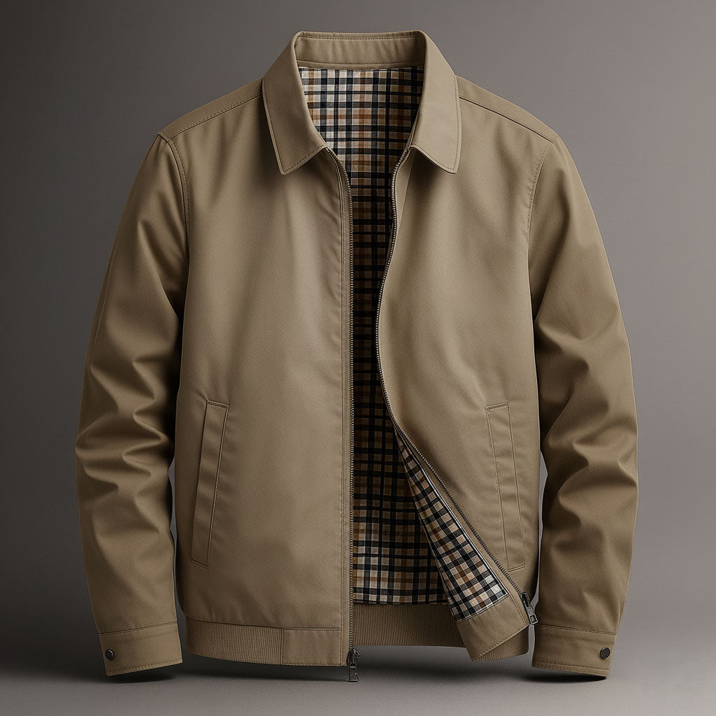 Refined lightweight relaxed jacket for men | Callum -3