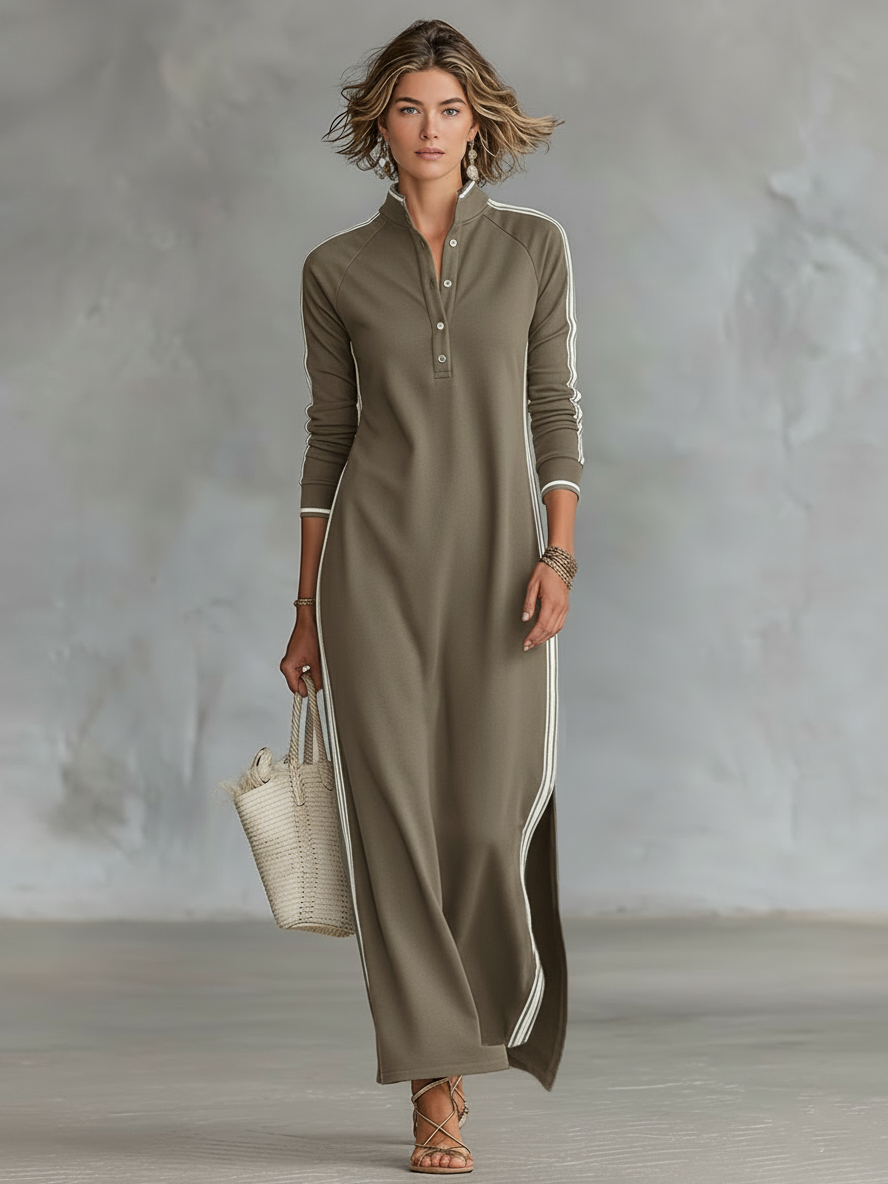 Elegant flowy everyday maxi dress for women -3
