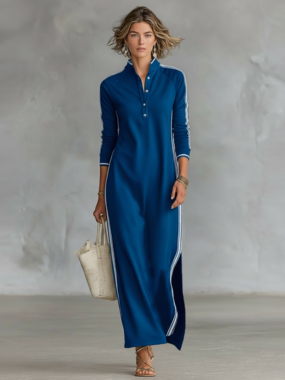 Elegant flowy everyday maxi dress for women -5