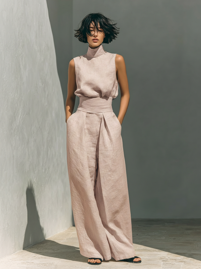 Smart tailored relaxed trousers for women -5