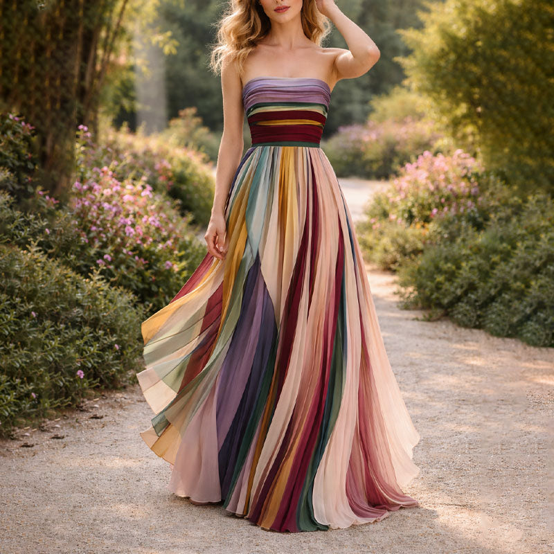 Flowy everyday relaxed maxi dress for women | Valoria -2