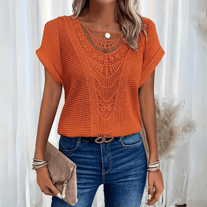 Refined everyday relaxed top for women | Simone -4