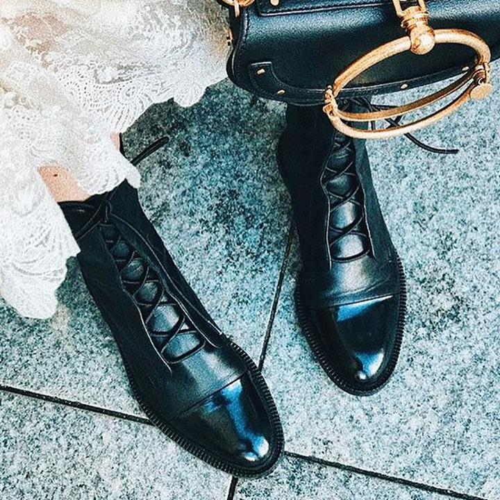 Classic rugged leather boots for women | Hilda -9