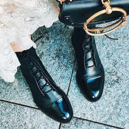 Classic rugged leather boots for women | Hilda -9