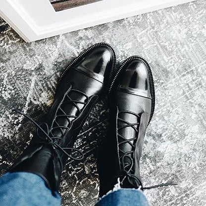 Classic rugged leather boots for women | Hilda -8