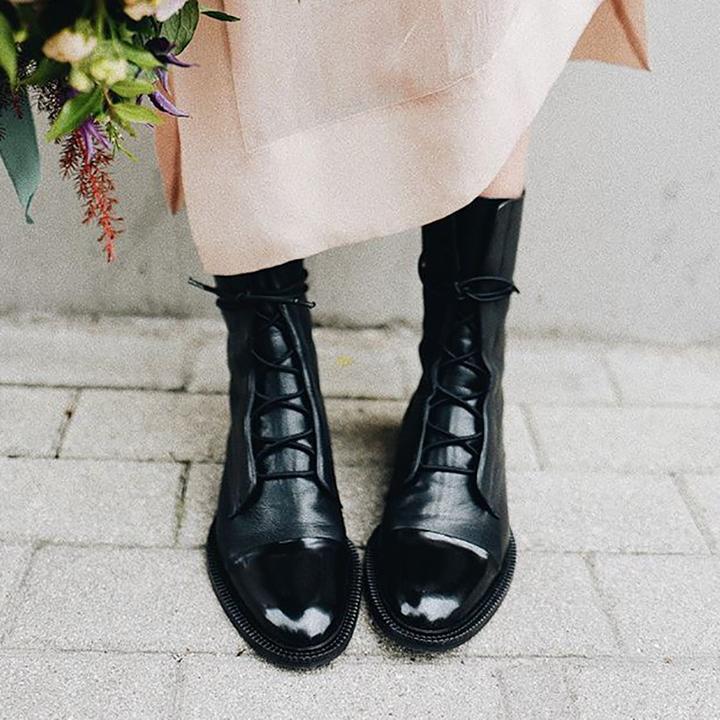 Classic rugged leather boots for women | Hilda -6