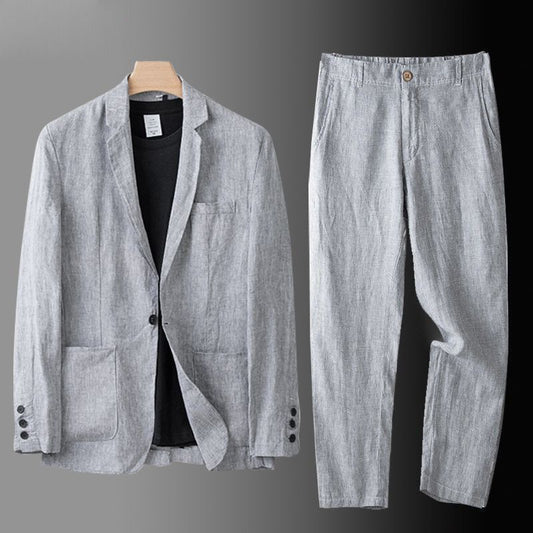 Refined smart structured suit set for men | Sandro -1