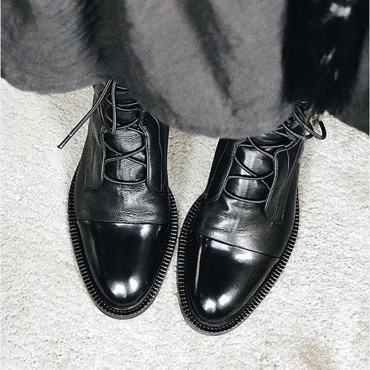 Classic rugged leather boots for women | Hilda -4