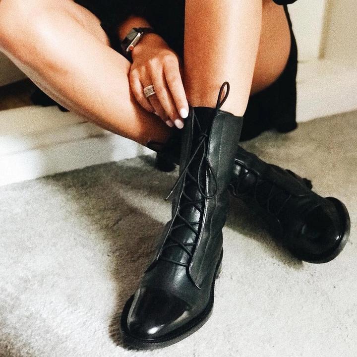 Classic rugged leather boots for women | Hilda -10