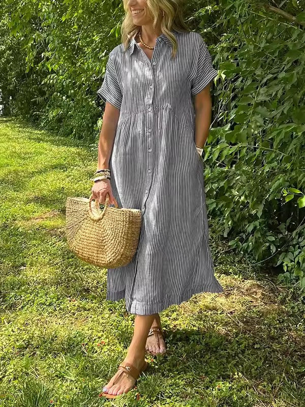 Elegant everyday relaxed maxi dress for women | Ruby -5