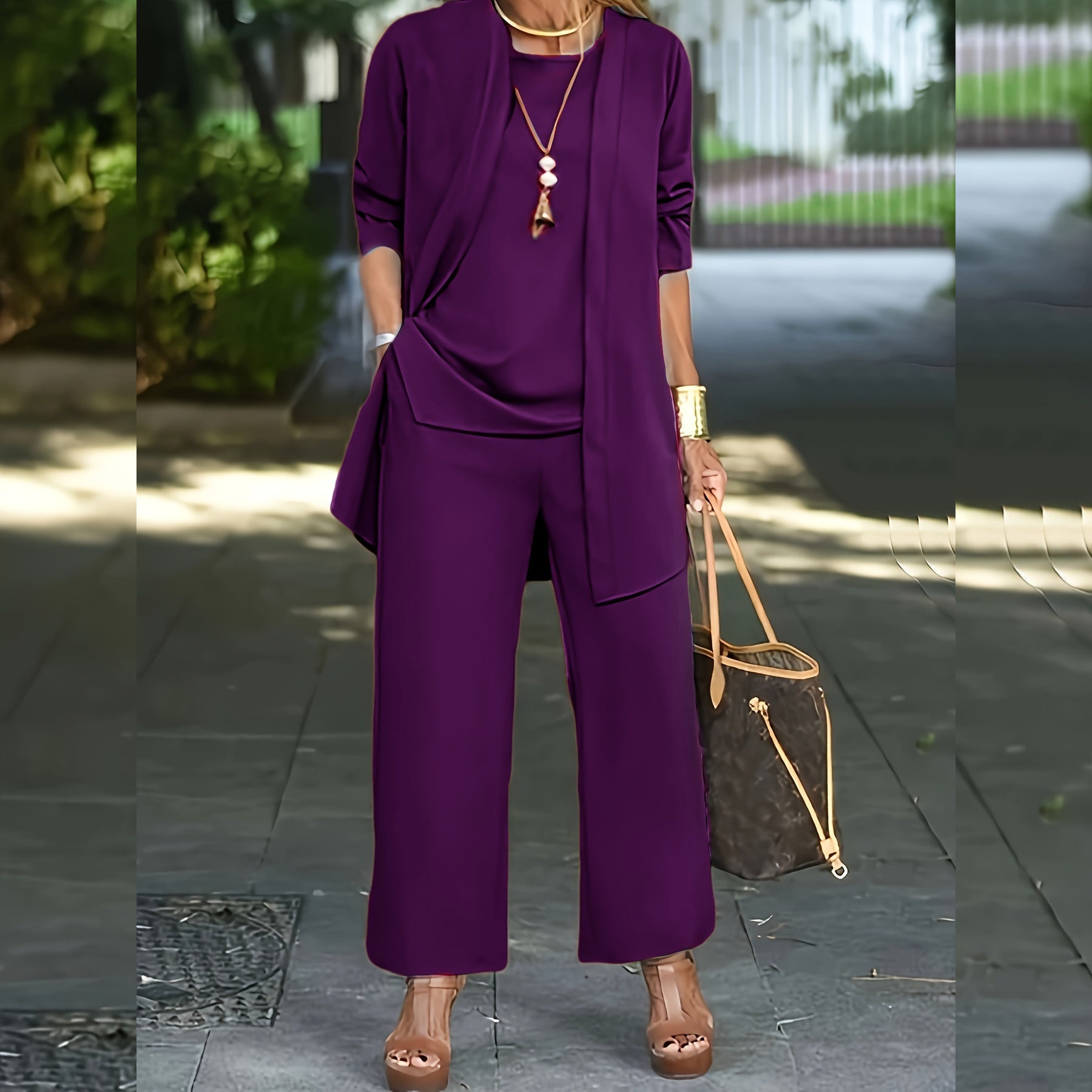 Refined soft relaxed top for women -7