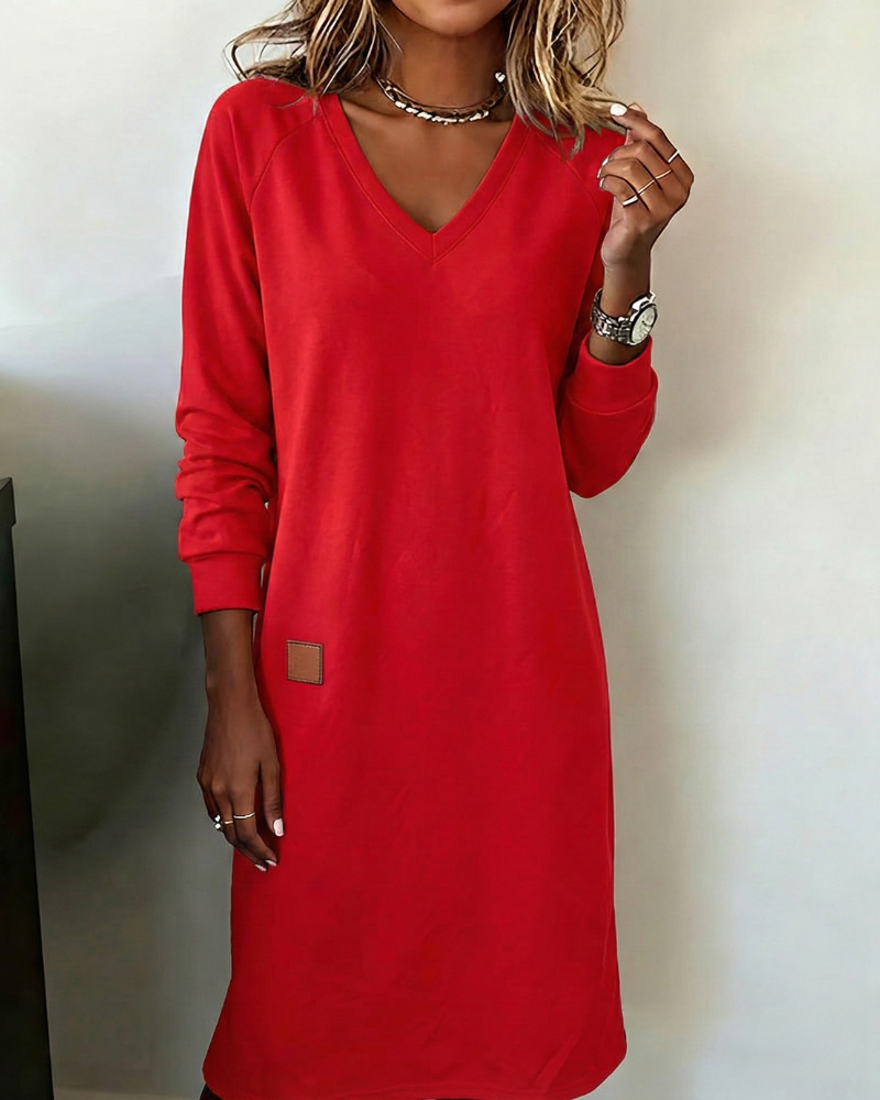 Classic flowy relaxed dress for women | Jana -4