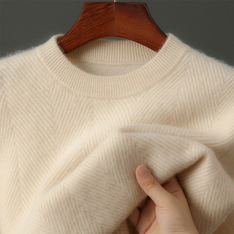 Classic cosy knit jumper for men | Rowley -1