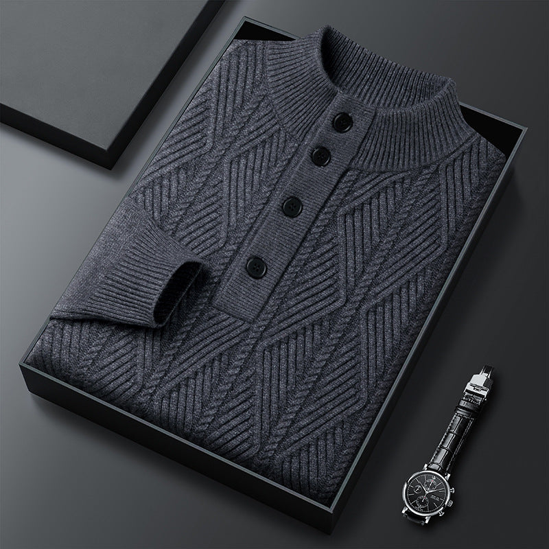 Classic knit ribbed jumper for men | Aurevo -9