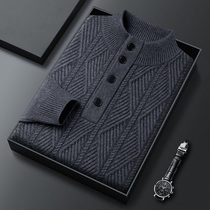 Classic knit ribbed jumper for men | Aurevo -9