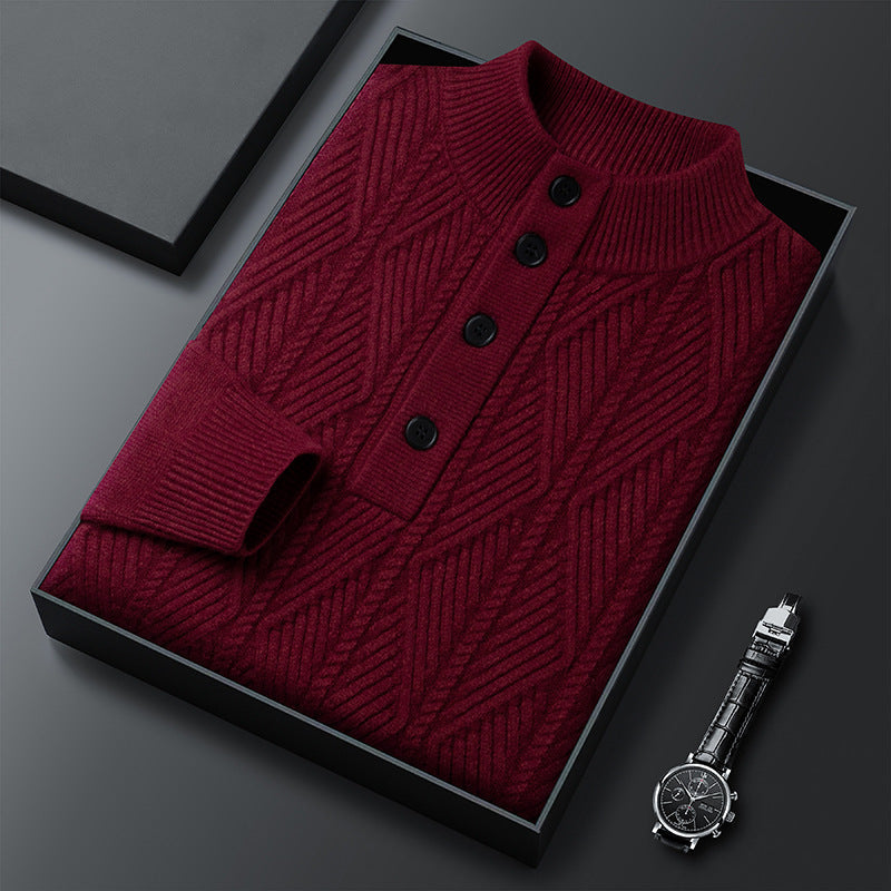 Classic knit ribbed jumper for men | Aurevo -6