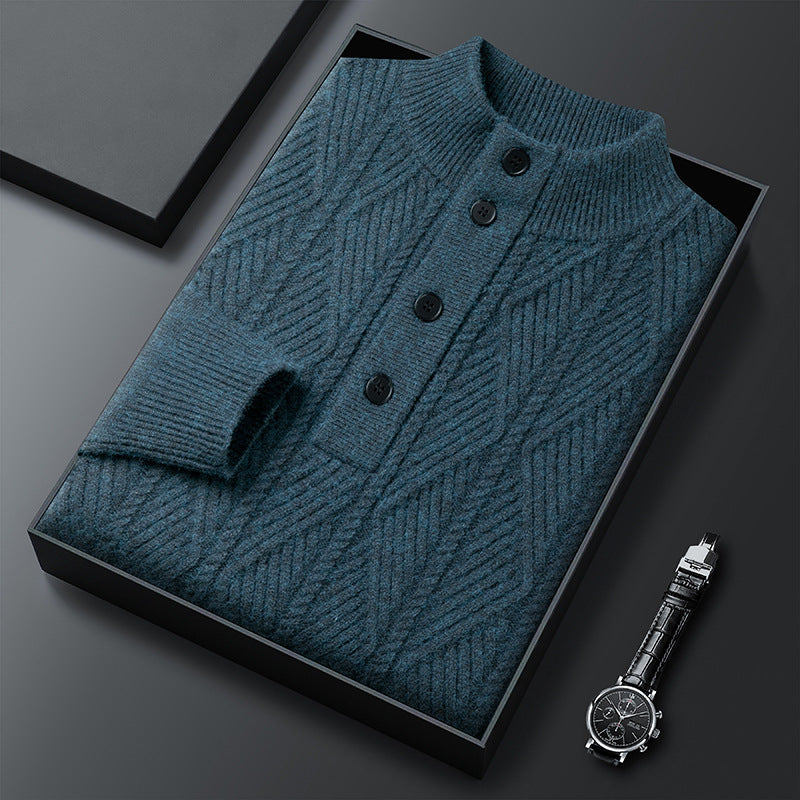 Classic knit ribbed jumper for men | Aurevo -7