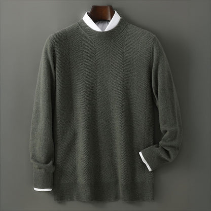 Classic cosy knit jumper for men | Rowley -8