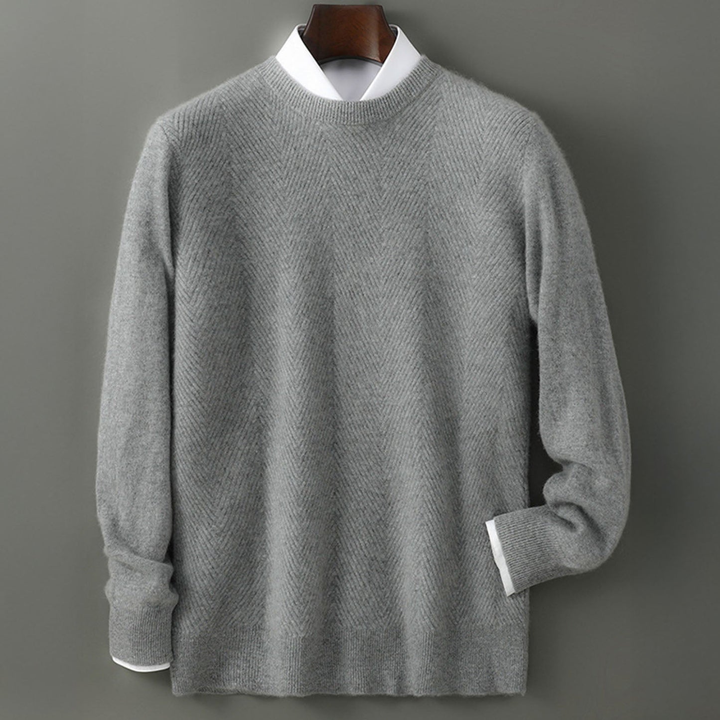 Classic cosy knit jumper for men | Rowley -7