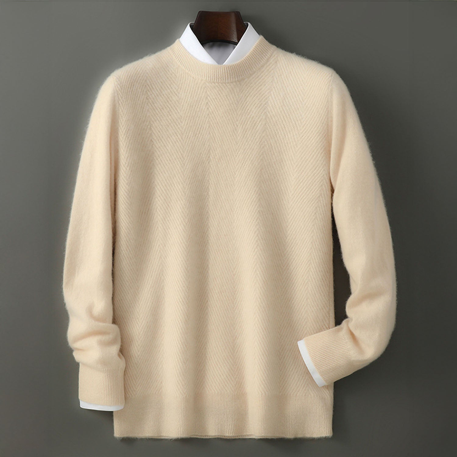 Classic cosy knit jumper for men | Rowley -6