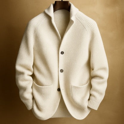 Classic knit ribbed cardigan for men | Mason -2
