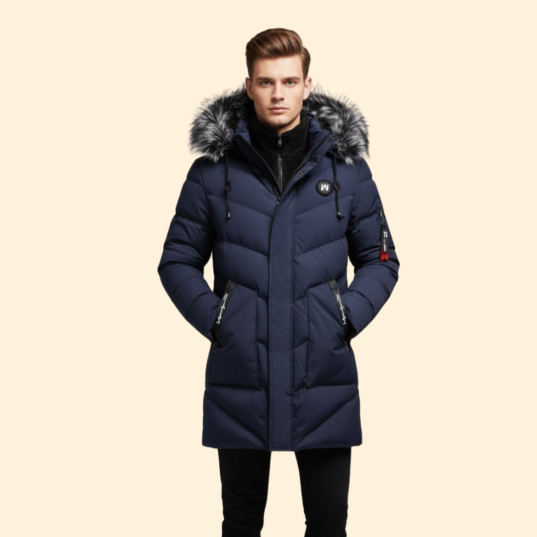 Durable warm everyday parka for men | Branton -2