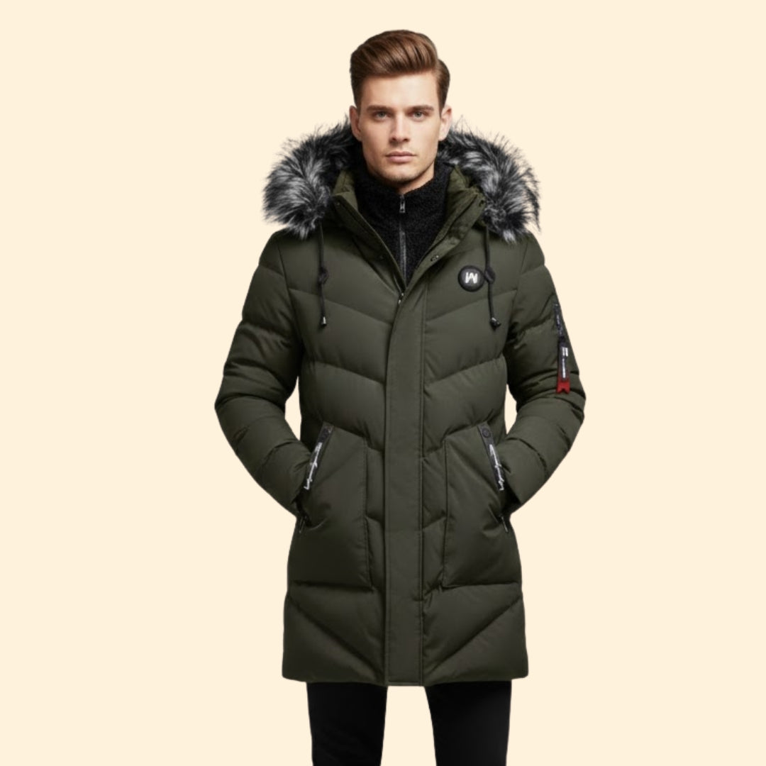Durable warm everyday parka for men | Branton -8