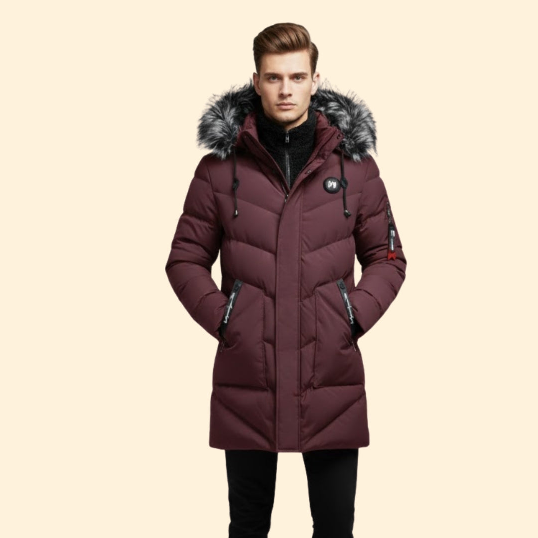 Durable warm everyday parka for men | Branton -6