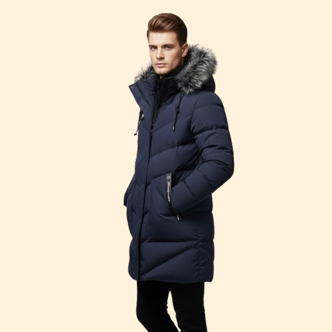 Durable warm everyday parka for men | Branton -4