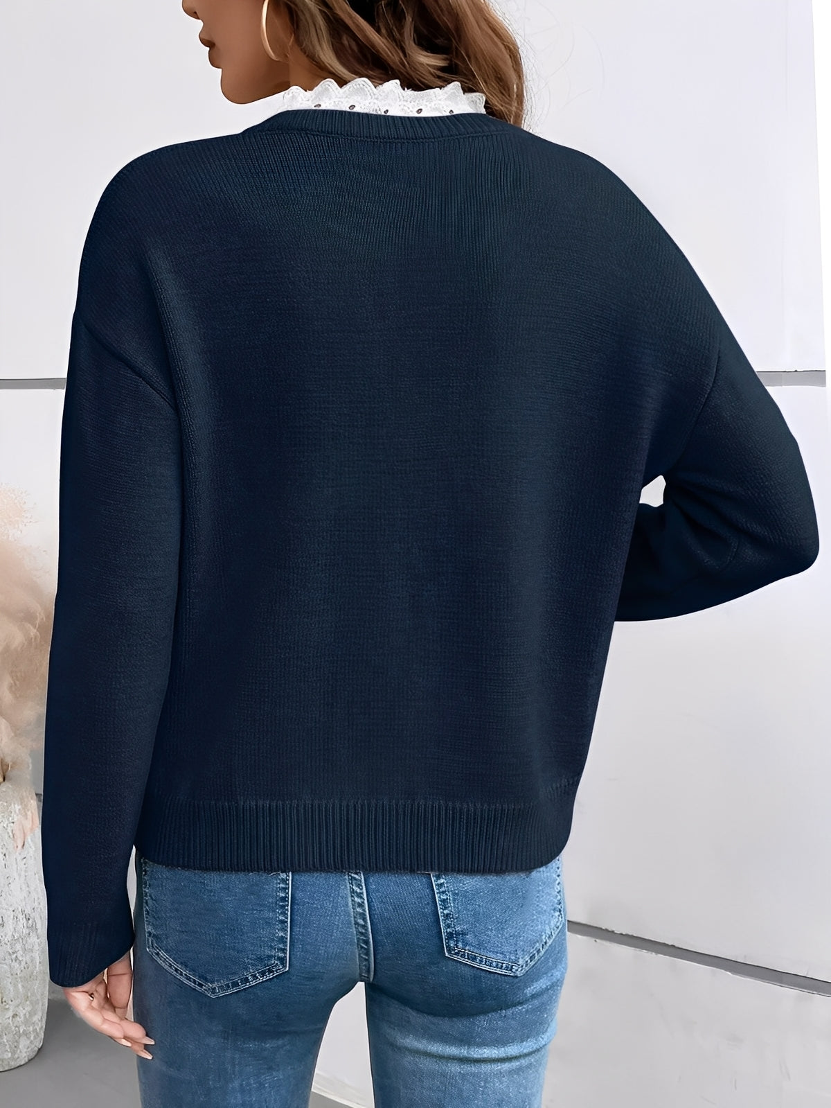 Elegant feminine relaxed blouse for women | Vera -4