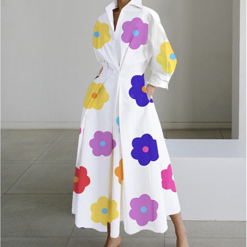 Classic elegant relaxed maxi dress for women | Sofer -8