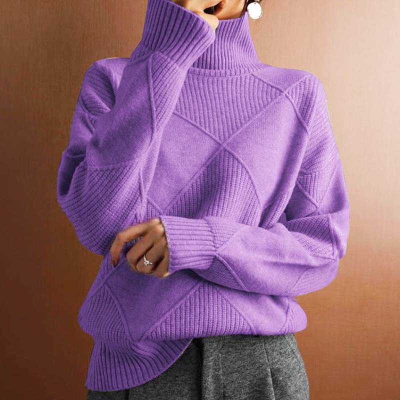 Classic soft ribbed jumper for women | Solenne -15