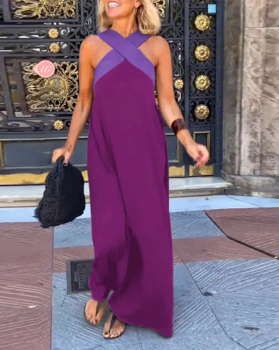 Elegant flowy relaxed dress for women | Delphine -4