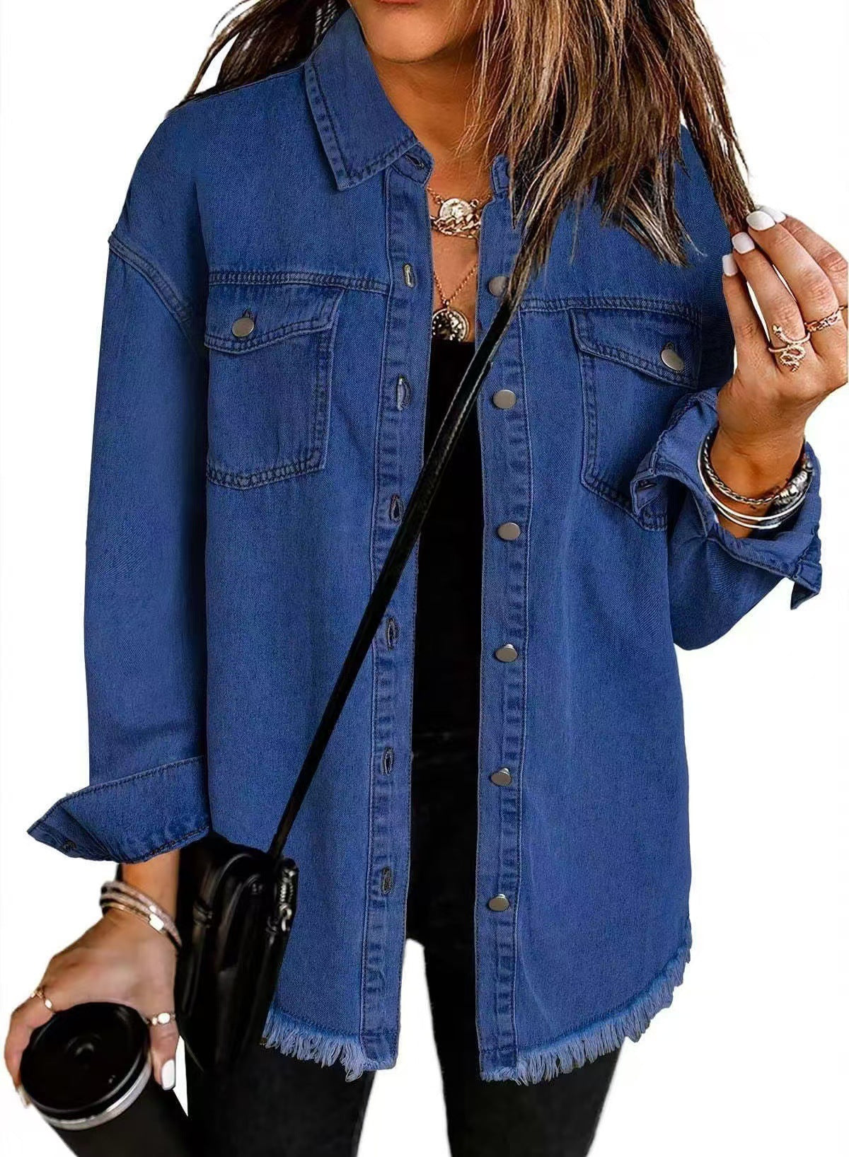 Classic everyday versatile denim jacket for women | ROXANE -3