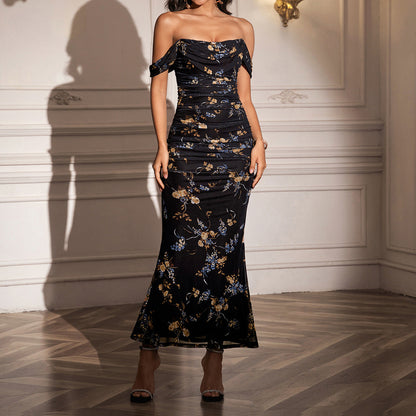 Classic elegant statement evening dress for women | Eunoia -18