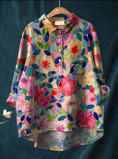 Elegant everyday relaxed blouse for women | Anita -3