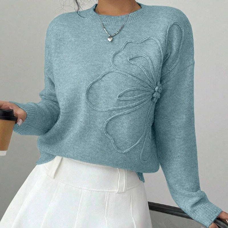 Classic soft relaxed jumper for women -3