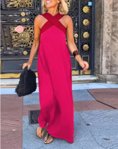 Elegant flowy relaxed dress for women | Delphine -6