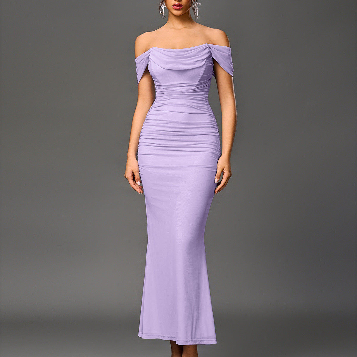 Classic elegant statement evening dress for women | Eunoia -7