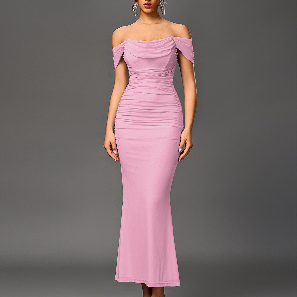 Classic elegant statement evening dress for women | Eunoia -10