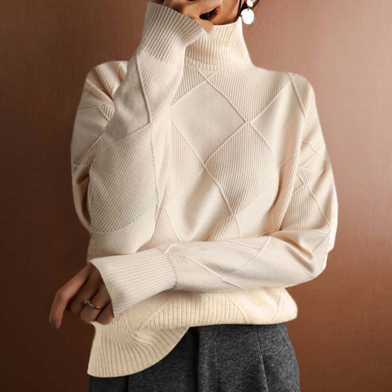 Classic soft ribbed jumper for women | Solenne -10