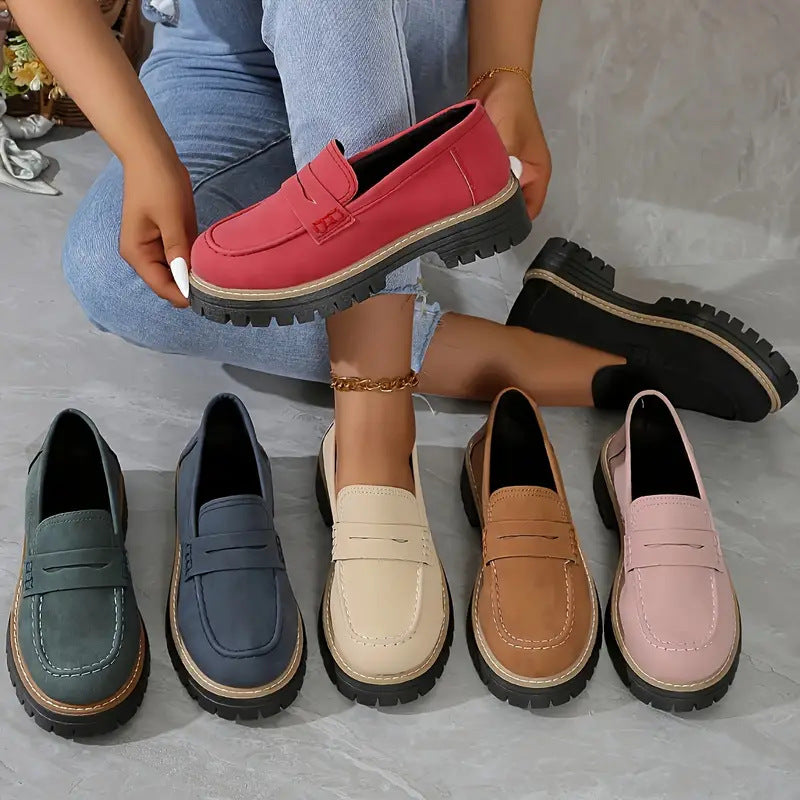 Classic elegant slip-on loafers for women | Fana -8