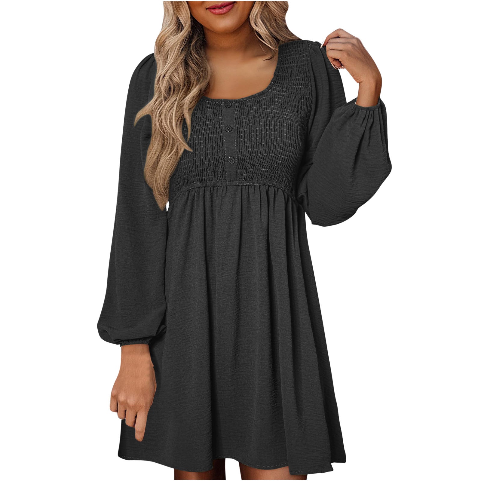 Classic everyday relaxed dress for women | Harper -3