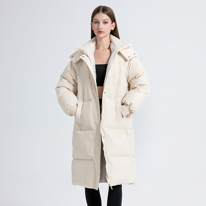 Warm lightweight insulated puffer jacket for women | Gigaty -2
