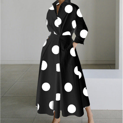 Classic elegant relaxed maxi dress for women | Sofer -5