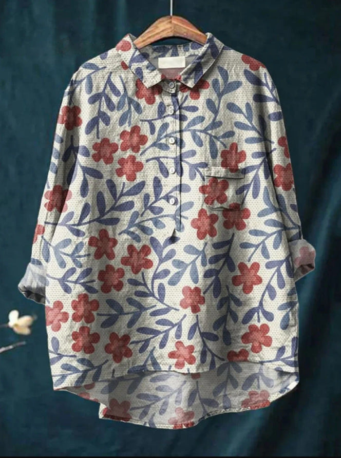 Elegant everyday relaxed blouse for women | Anita -5